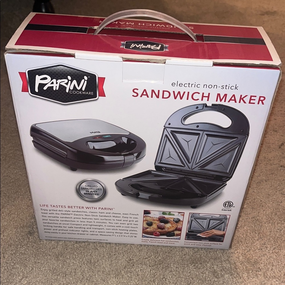 Electric Non-Stick Sandwich Maker - Picture 2 of 5